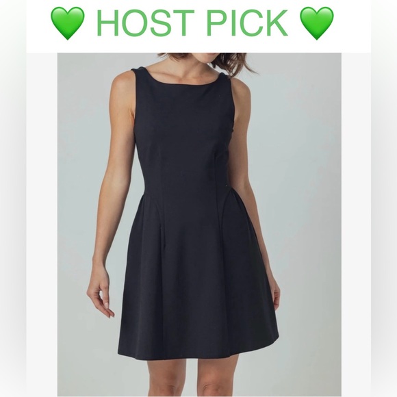 sundays Dresses & Skirts - Sundays Diyana Dress - Classic Black Sleeveless Fit-and-Flare Dress